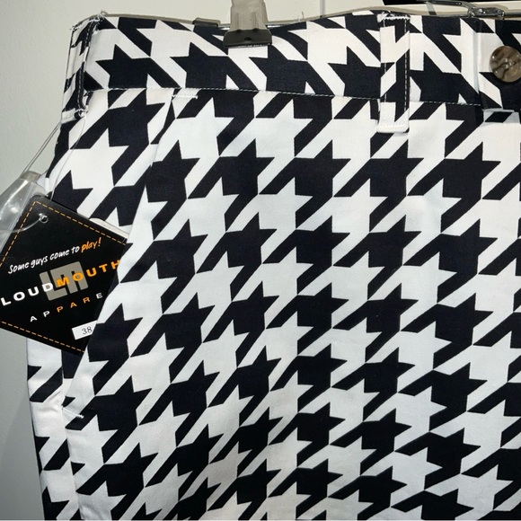 Loudmouth Golf Men’s Sz 38 Golf Shorts “Oakmont” Houndstooth Discontinued - Rare - Picture 3 of 10
